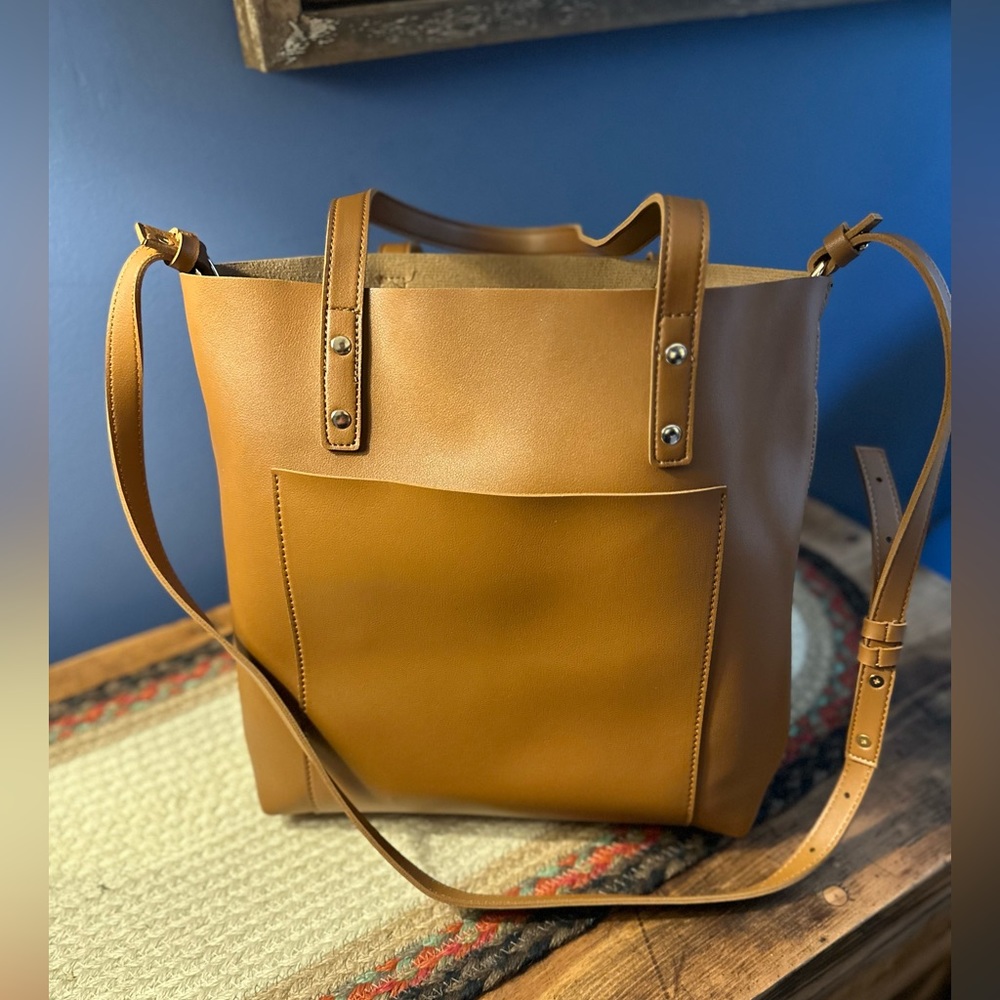 Henry + Lev brown vegan tote